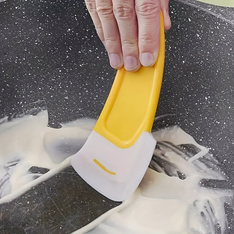 Multi Functional Silicone Soft Scraper, Multi-purpose Kitchen Scraper, Kitchen Cleaning Scraper, Suitable For Pot Bottom, Stove Range Hood, Degreasing Scraper, Baking Scraper, Cake And Cream Scraper, Kitchen Utensils, Kitchen Accessories