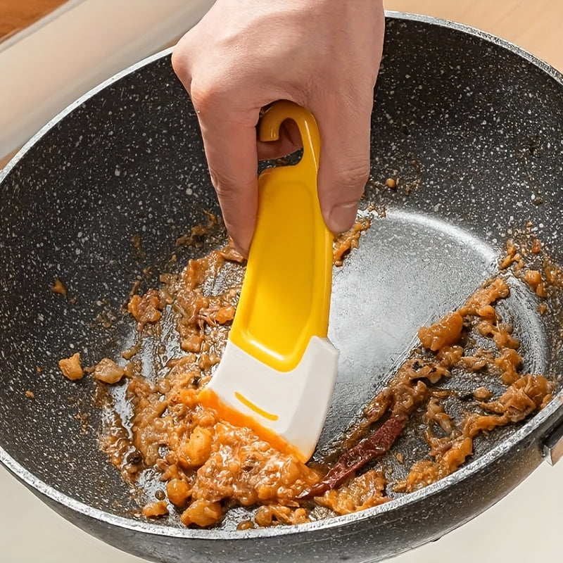 Multi Functional Silicone Soft Scraper, Multi-purpose Kitchen Scraper, Kitchen Cleaning Scraper, Suitable For Pot Bottom, Stove Range Hood, Degreasing Scraper, Baking Scraper, Cake And Cream Scraper, Kitchen Utensils, Kitchen Accessories