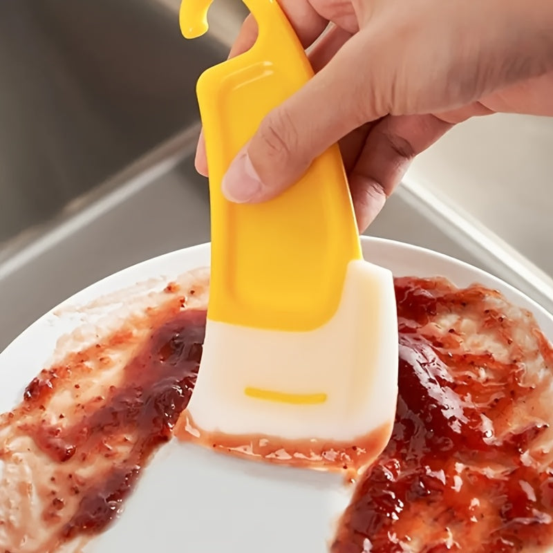 Multi Functional Silicone Soft Scraper, Multi-purpose Kitchen Scraper, Kitchen Cleaning Scraper, Suitable For Pot Bottom, Stove Range Hood, Degreasing Scraper, Baking Scraper, Cake And Cream Scraper, Kitchen Utensils, Kitchen Accessories