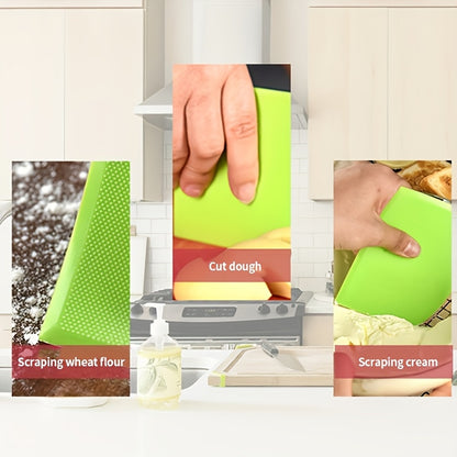 1pc Multifunctional Silicone Spatula - Dual-Ended Scraping Tool for Baking, Soft & Semi-Hard Dough, Cakes, Cream - Ergonomic Handle, Durable Kitchen Utensil for Professional & Home Use, Cake Decorating Tools, Ergonomic Spatula Design, Flexible Spatula Tip