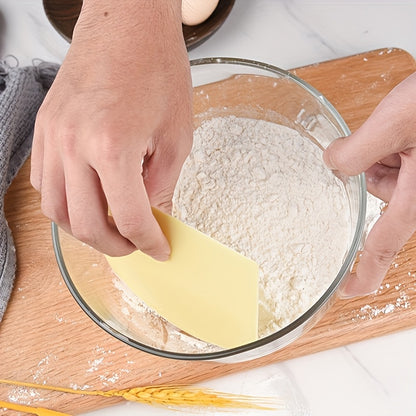1pc Multifunctional Silicone Spatula - Dual-Ended Scraping Tool for Baking, Soft & Semi-Hard Dough, Cakes, Cream - Ergonomic Handle, Durable Kitchen Utensil for Professional & Home Use, Cake Decorating Tools, Ergonomic Spatula Design, Flexible Spatula Tip