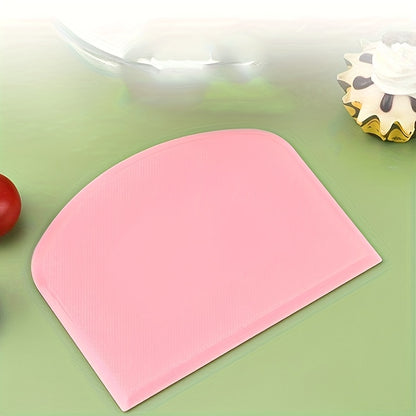 1pc Multifunctional Silicone Spatula - Dual-Ended Scraping Tool for Baking, Soft & Semi-Hard Dough, Cakes, Cream - Ergonomic Handle, Durable Kitchen Utensil for Professional & Home Use, Cake Decorating Tools, Ergonomic Spatula Design, Flexible Spatula Tip