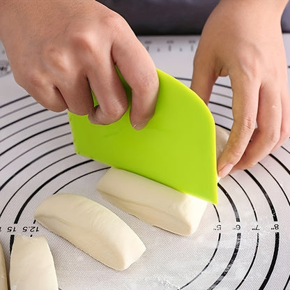 1pc Multifunctional Silicone Spatula - Dual-Ended Scraping Tool for Baking, Soft & Semi-Hard Dough, Cakes, Cream - Ergonomic Handle, Durable Kitchen Utensil for Professional & Home Use, Cake Decorating Tools, Ergonomic Spatula Design, Flexible Spatula Tip