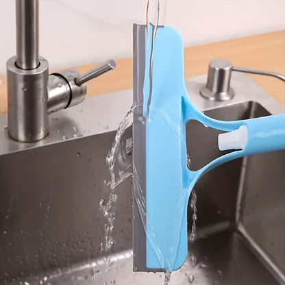 3-In-1 Multifunctional Glass Cleaning Tool with Sprayer, Polypropylene (PP) Plastic for Bathrooms, Kitchens, Living Rooms, Bedrooms, Toilets - High-efficiency Mirror And Window Scraper