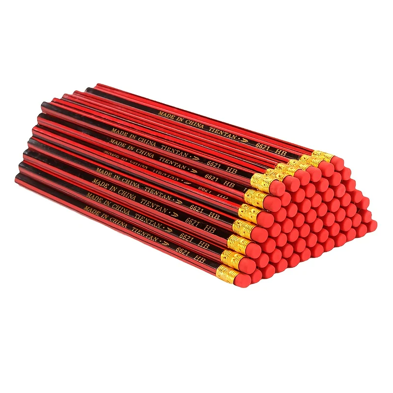 100pcs Premium HB Pencils with Erasers - Graphite Construction, Smooth 0.2mm Lead Core for Writing, Sketching & Drawing - Ideal for Students & Artists, School Supplies, Precision Tool, Highquality Material, Fine Liner Pencil, Creative Professionals
